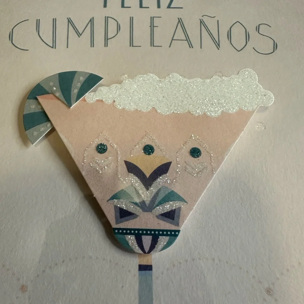 🩵5/$8 Pink and White Birthday card